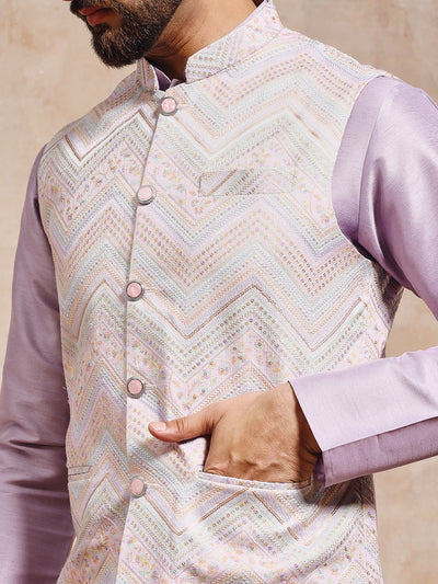 Zigzag Lucknowi Jacket Set