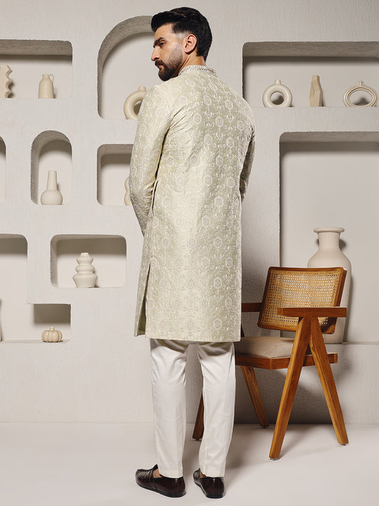 Pista Green Nawabi Set