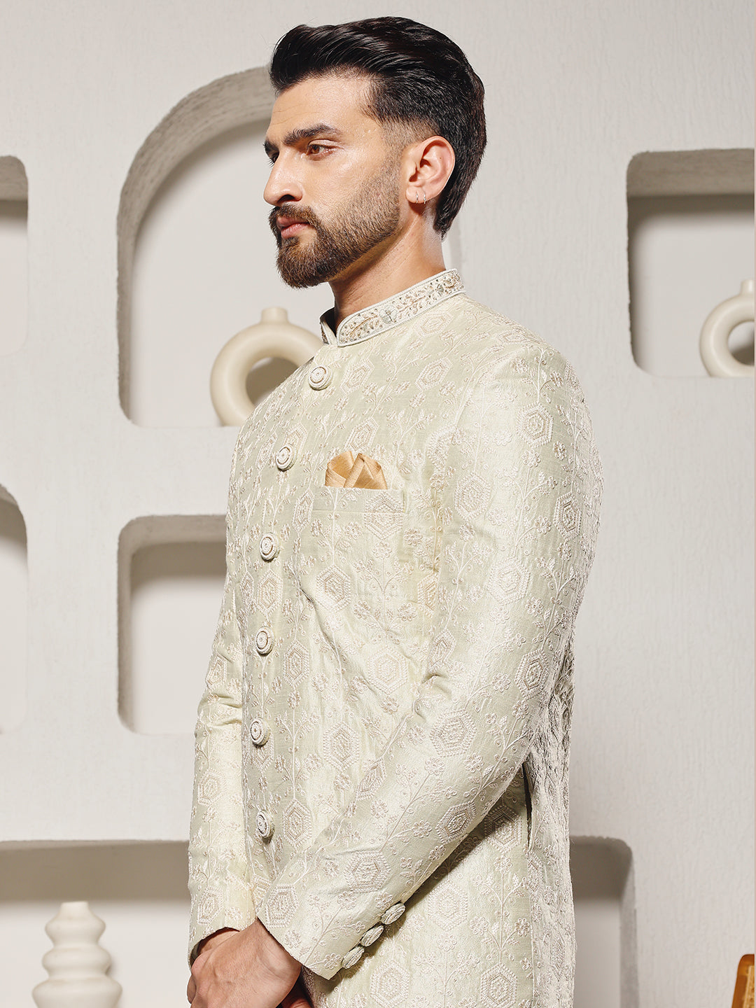 Pista Green Nawabi Set