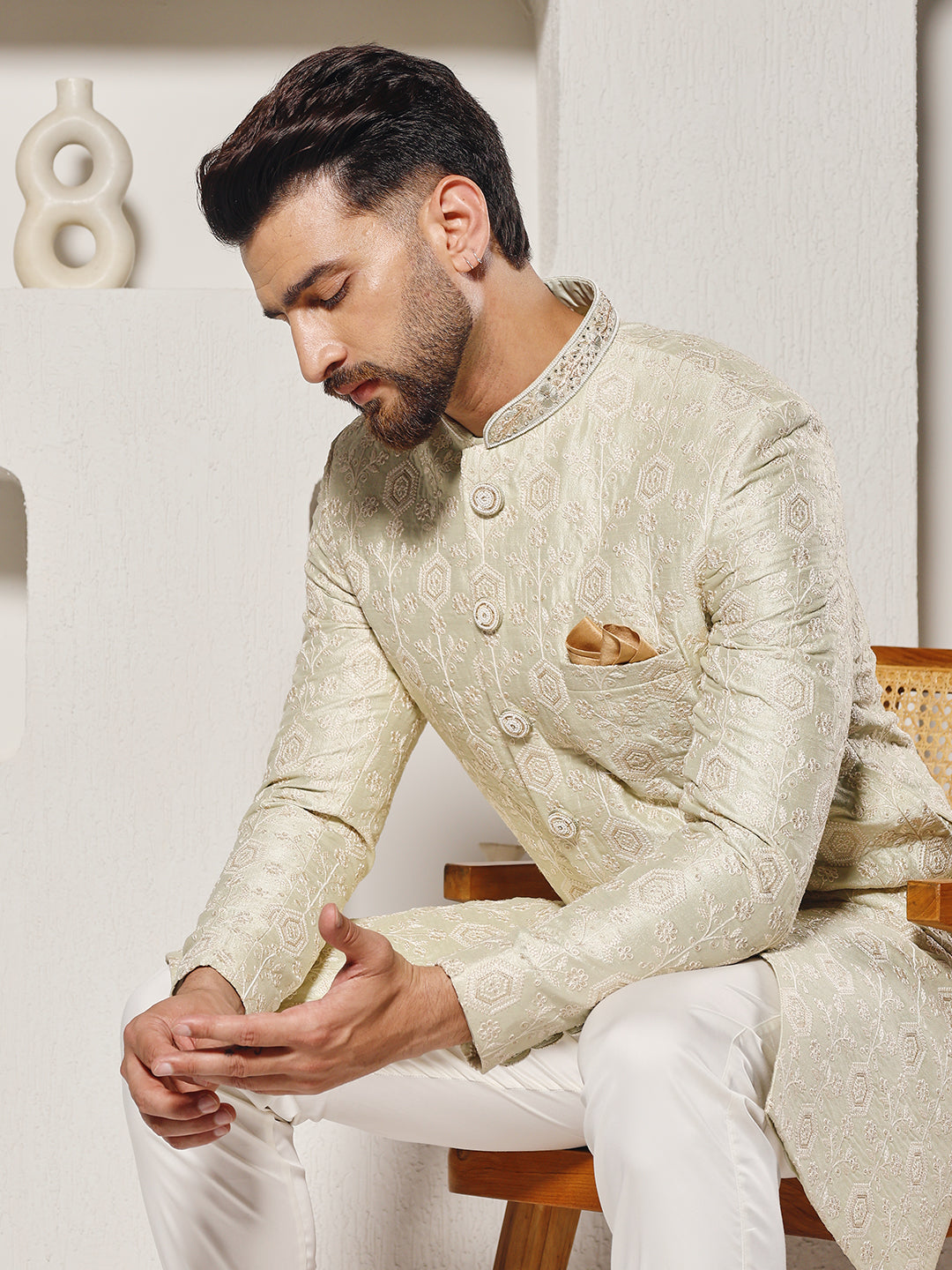 Pista Green Nawabi Set