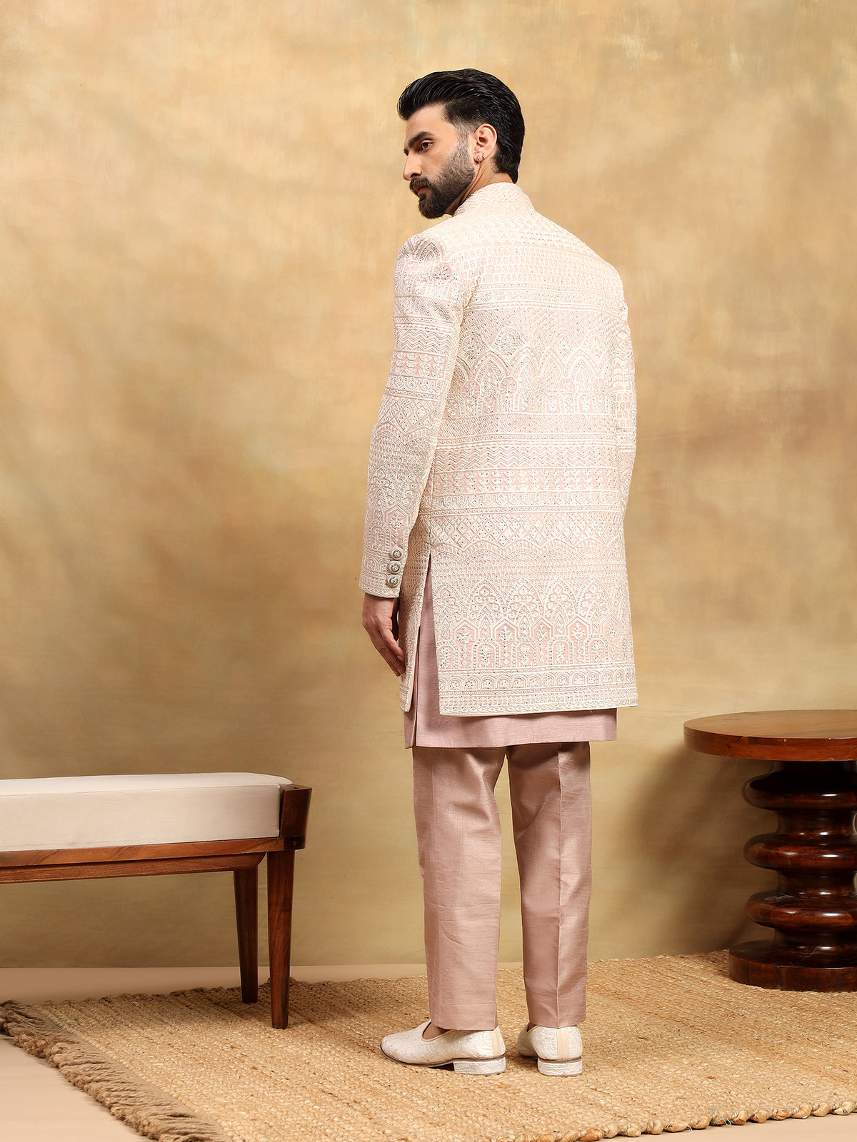 Rose Pink Indo Western Set