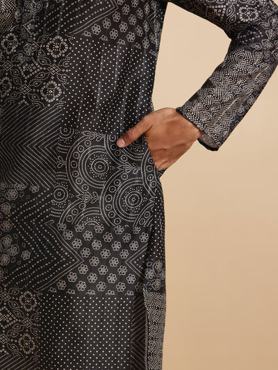 Bandej Print Self Design Kurta Trouser Set