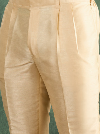 Cream Jaquard Nawabi Set