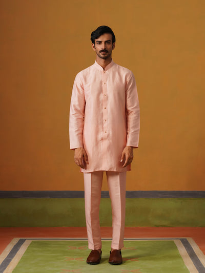 Pink Jaquard Koti Set