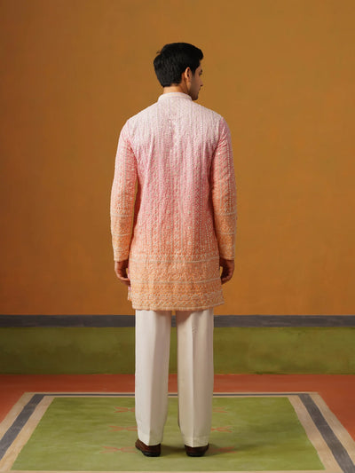 Ombre Lucknowi Kurta with Baggy Pant