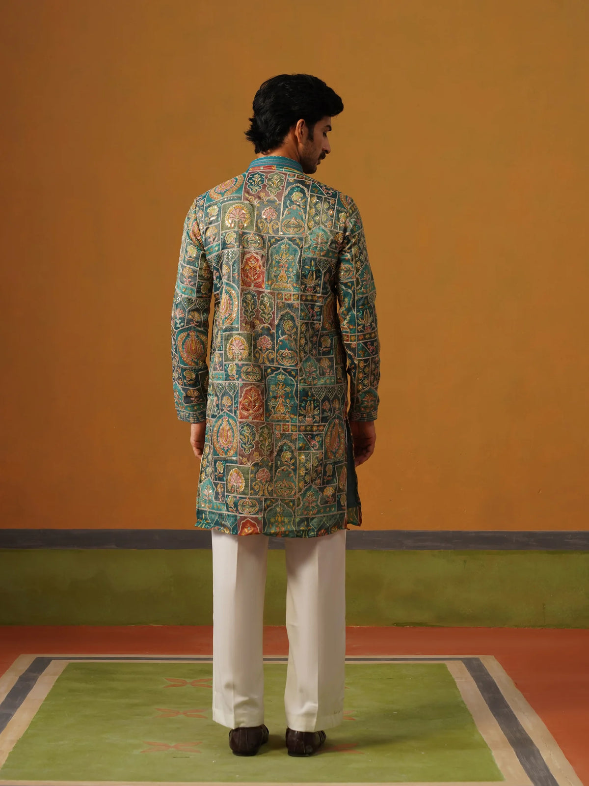 Embroidered Fabric Kurta with Baggy Pant