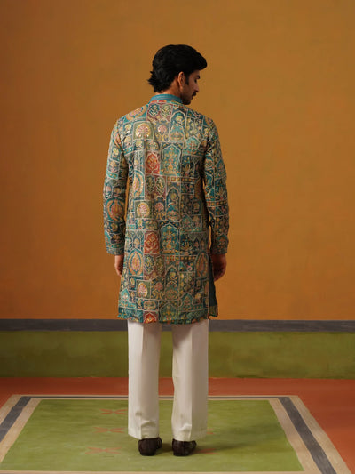 Embroidered Fabric Kurta with Baggy Pant