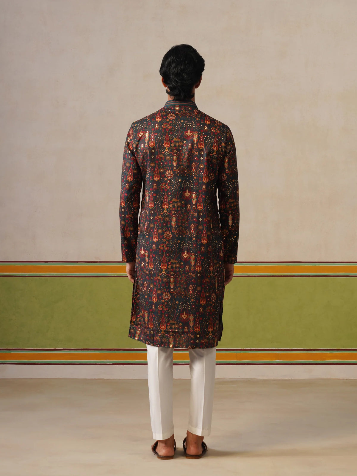 Multi Printed Kurta with Foil