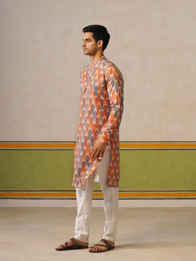 Mens Multi Printed Kurta